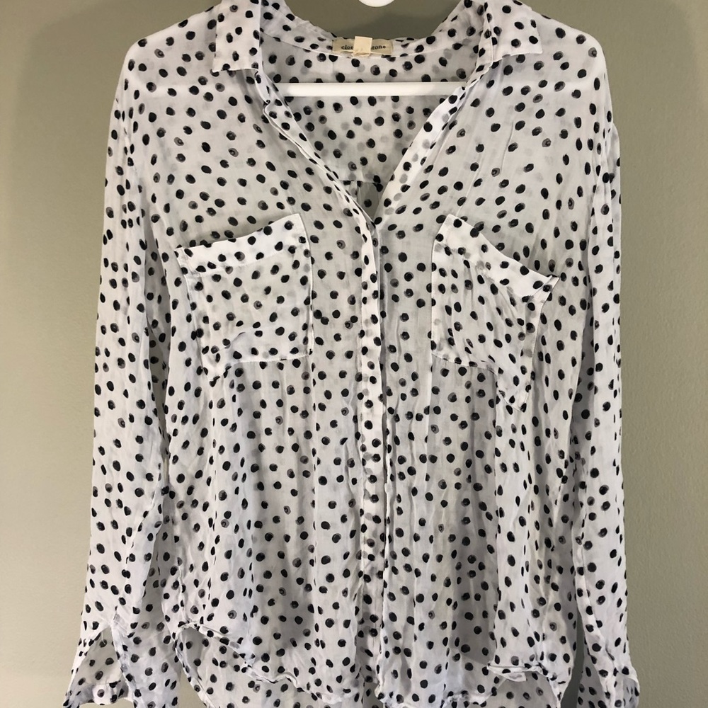 Cloth and stone dalmation button down shirt